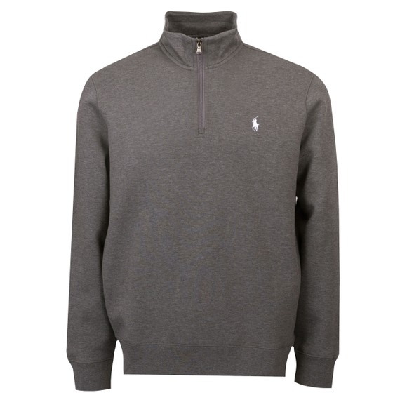Polo Ralph Lauren Mens Grey Tech Fleece Quarter Zip main image