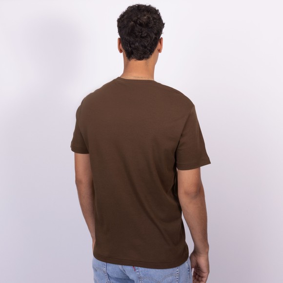 Polo Ralph Lauren Mens Brown Custom Slim Fit Pima Cotton T Shirt main image