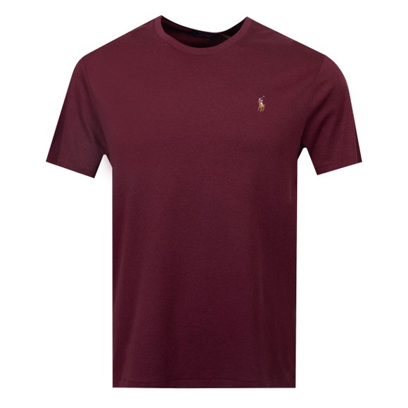 Polo Ralph Lauren Mens Red Custom Slim Fit Pima Cotton T Shirt main image