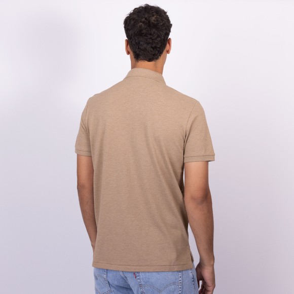 Polo Ralph Lauren Mens Brown Custom Slim Fit Short Sleeve Polo Shirt main image