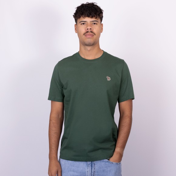 PS Paul Smith Mens Green Zebra T-Shirt main image
