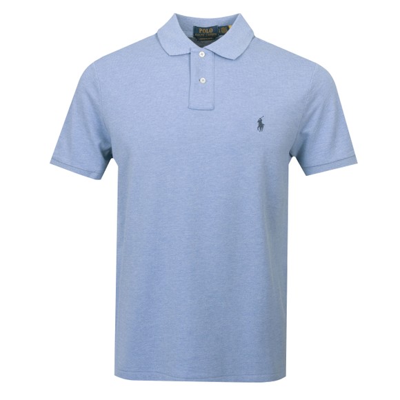 Polo Ralph Lauren Mens Blue Custom Slim Fit Short Sleeve Polo Shirt main image