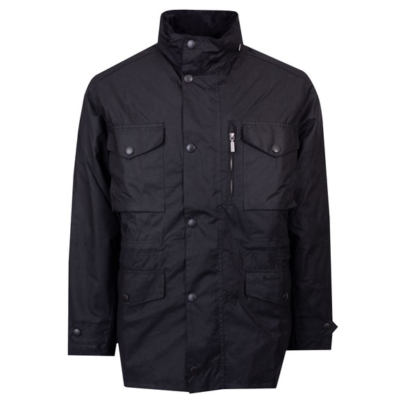 Barbour Lifestyle Mens Black Barbour Sapper Wax Jacket main image