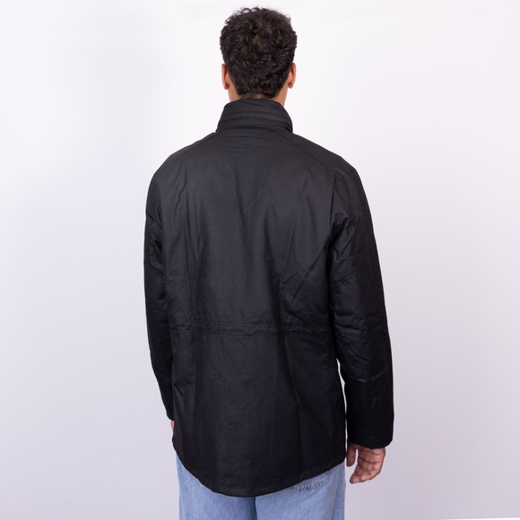 Barbour Lifestyle Mens Black Barbour Sapper Wax Jacket main image