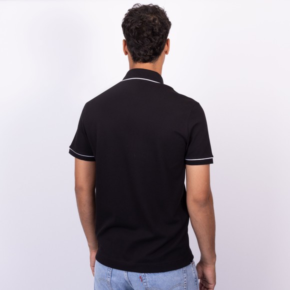 Lacoste Mens Black PH8184 Paris Contrast Trim Polo main image