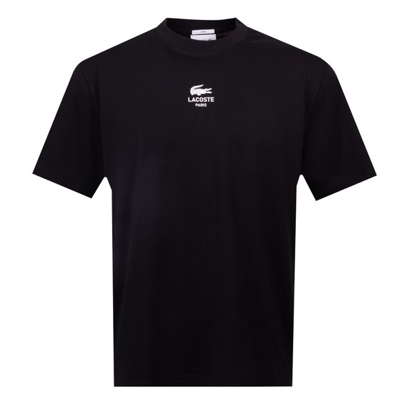 Lacoste Mens Black Signature Print T-Shirt main image
