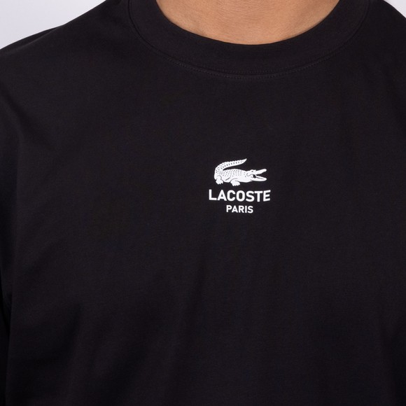 Lacoste Mens Black Signature Print T-Shirt main image