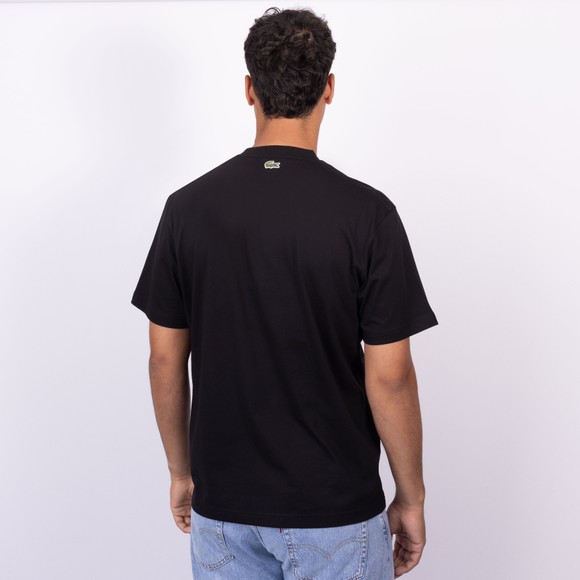 Lacoste Mens Black Signature Print T-Shirt main image