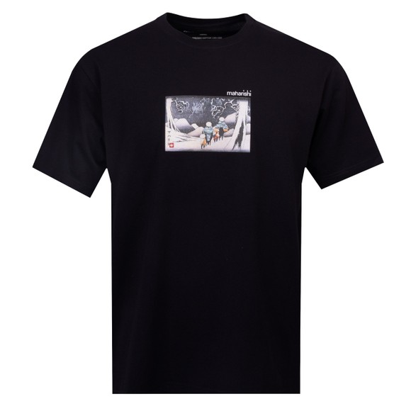 Maharishi Mens Black Travellers In Snow T Shirt main image