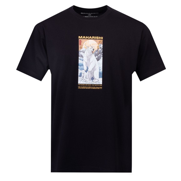 Maharishi Mens Black Alaskan Polar Bears T Shirt main image
