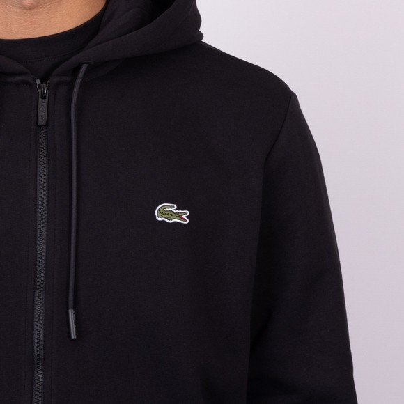 Lacoste Mens Black Full Zip Hooded Sweatshirt main image