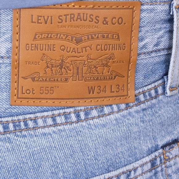Levi's ® Mens Blue 555 Relaxed Straight Jean main image