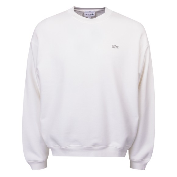 Lacoste Mens Off-White Heavy Fleece Sweatshirt main image