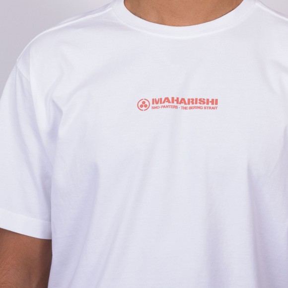 Maharishi Mens White Sno Panters Snowboard T Shirt main image