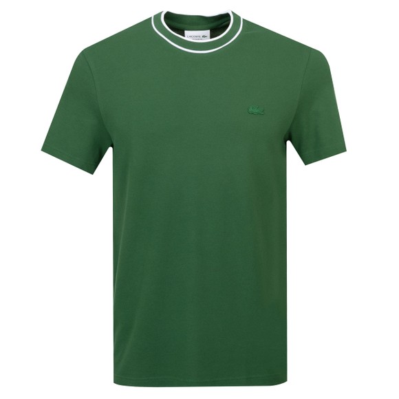 Lacoste Mens Green Stretch Pique T-Shirt main image