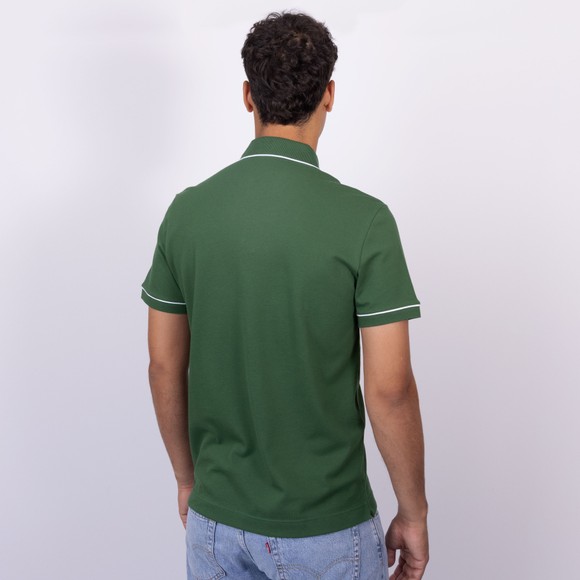 Lacoste Mens Green PH8184 Paris Contrast Trim Polo main image