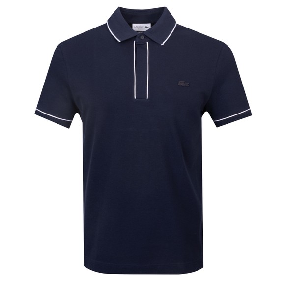 Lacoste Mens Blue PH8184 Paris Contrast Trim Polo main image