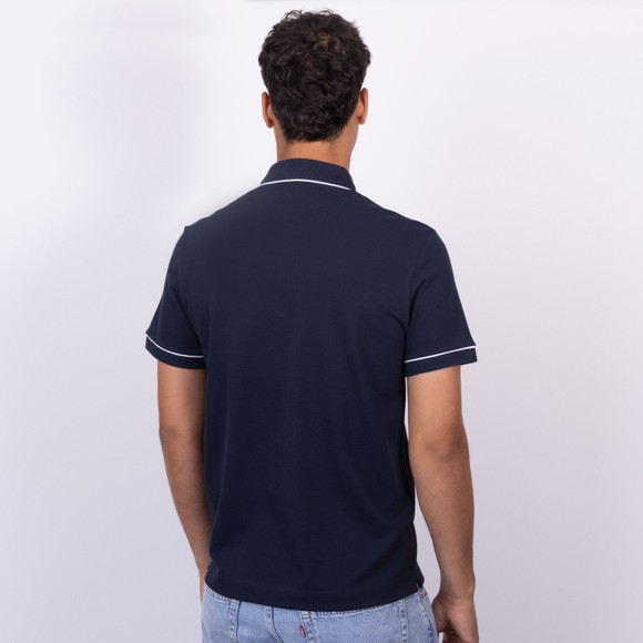 Lacoste Mens Blue PH8184 Paris Contrast Trim Polo main image