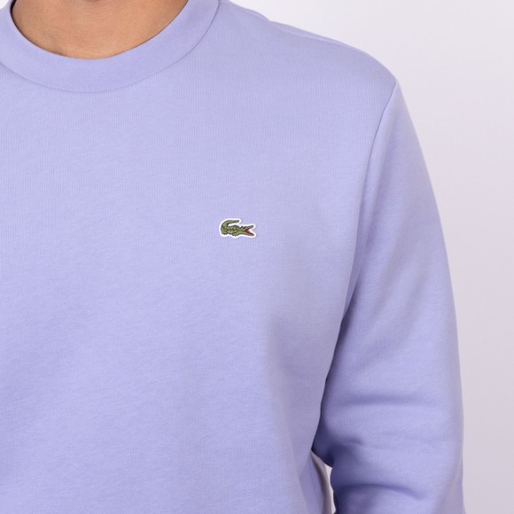 Lacoste Mens Purple Crew Neck Sweatshirt main image
