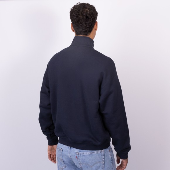 Lacoste Mens Blue Heavy Fleece 1/4 Zip Sweatshirt main image