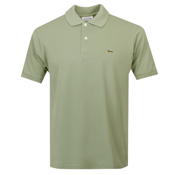 Lacoste Mens Green L1212 Plain Polo Shirt main image