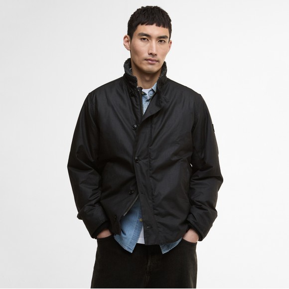Barbour International Mens Black Mayburn Wax Jacket main image