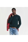 Gant Mens Green Superfine Lambswool C-Neck Jumper