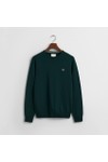 Gant Mens Green Superfine Lambswool C-Neck Jumper