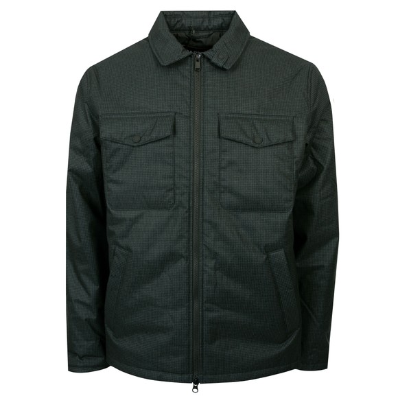 Barbour International Mens Black Check Distil Quilted Jacket main image