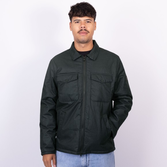 Barbour International Mens Black Check Distil Quilted Jacket main image