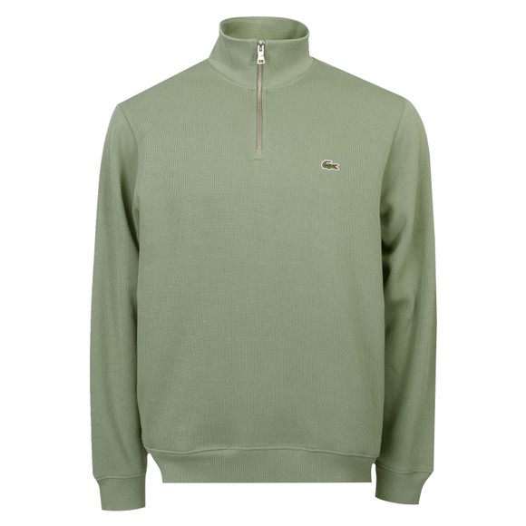 Lacoste Mens Green SH1927 Half Zip Sweatshirt main image
