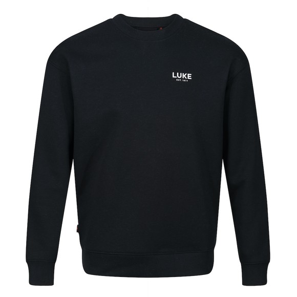 Luke 1977 Mens Black Exceptional Crew Neck Sweatshirt