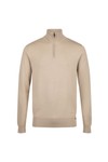 Luke 1977 Mens Beige Jacob Knitted 1/4 Zip Jumper