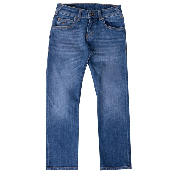 Emporio Armani Boys Blue 5 Pocket Denim Jeans  main image