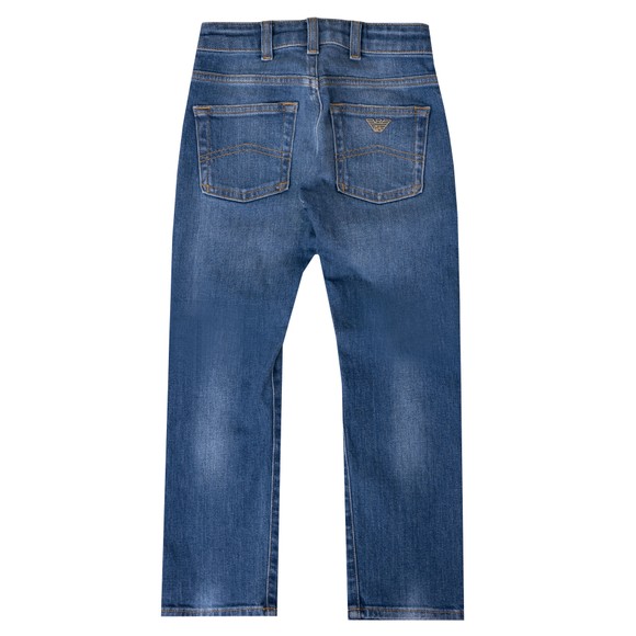 Emporio Armani Boys Blue 5 Pocket Denim Jeans  main image
