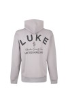 Luke 1977 Mens Beige Alton Print Detail Hoodie