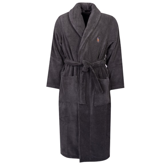 Polo Ralph Lauren Mens Grey Embroided Logo Dressing Gown main image