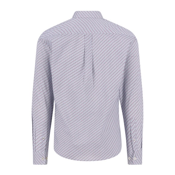 Fynch Hatton Mens Red Seasonal Combi Print Shirt