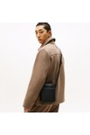 Tommy Hilfiger Mens Black Monogram Mini Reporter Bag