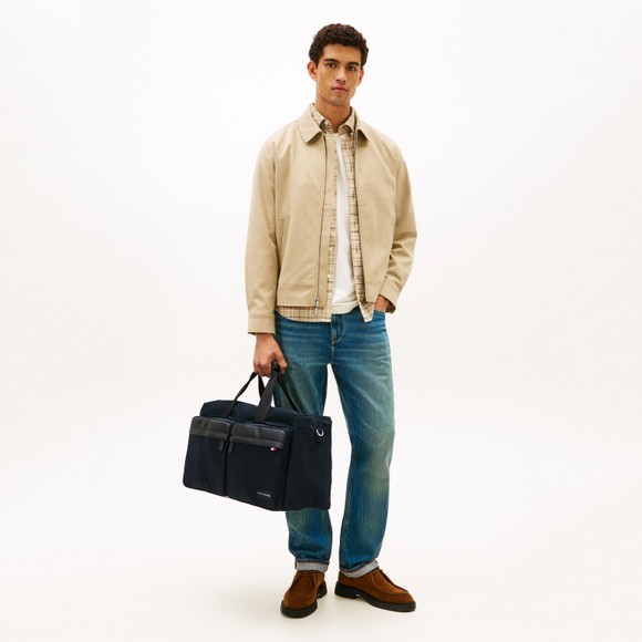Tommy Hilfiger Mens Black Nylon Duffle Bag main image