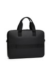 Tommy Hilfiger Mens Black Monogram Computer Bag