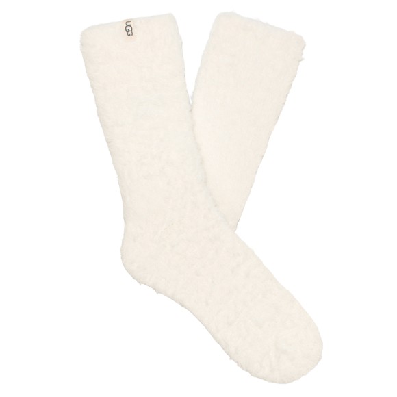 Ugg Womens Off-White Teddi Cozy Crew Sock main image