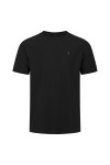 Luke 1977 Mens Black Keswick Rib Detail T-Shirt