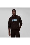 Calvin Klein Jeans Mens Black 350 Terry Overhead Hoody