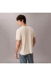 Calvin Klein Jeans Mens Beige Hero Monologo T-Shirt