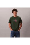 Calvin Klein Jeans Mens Green Hero Monologo T-Shirt