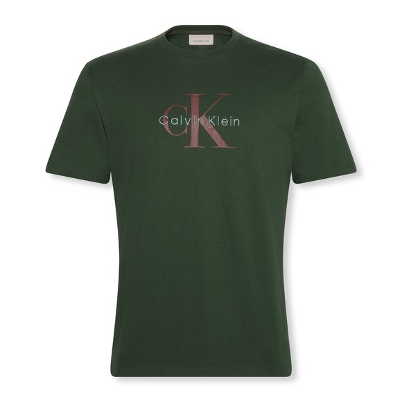 Calvin Klein Jeans Mens Green Hero Monologo T-Shirt