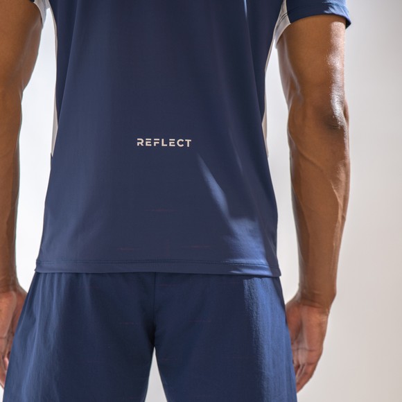 Reflect Mens Blue Tech T-Shirt