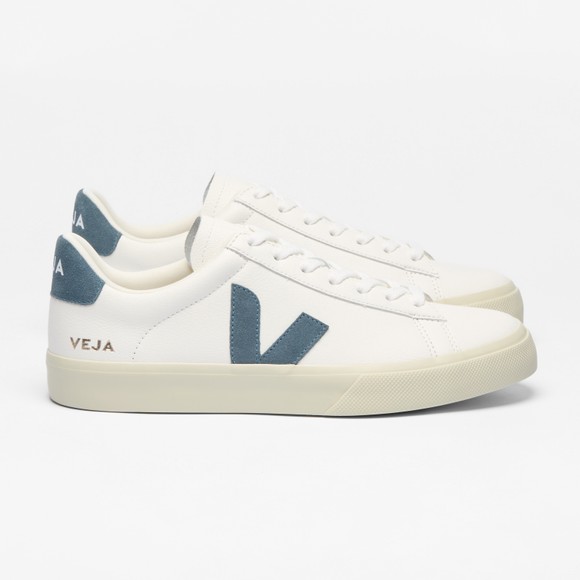 Veja Womens White Campo Leather Trainer main image
