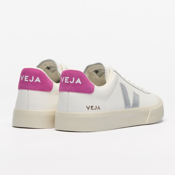 Veja Womens White Campo Leather Trainer main image